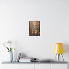 Shiba Inu Acrylic Painting Canvas Wall Art | Autumn Woods Dog Decor | Cute Shiba Gift for Dog Lovers | Pet Portrait Print