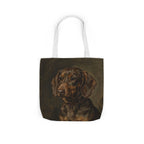 Dachshund Tote Bag | Painterly Dog Art Canvas Tote | Doxie Mom Gift | Dog Lover Market Bag | Pet Portrait Accessory