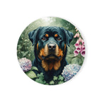 Rottweiler Watercolor Garden Peek Gift Set — Mug + Coaster + Sticker | Tritan