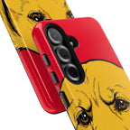 Golden Retriever Comic Pop Phone Case, Bold Dog Print, Golden Retriever Lover Gift, Tough Case for iPhone and Samsung