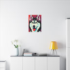 Pop Art Husky Canvas — Bold Dog Wall Art