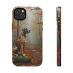 Acrylic Great Dane - Autumn Woods | Tough Phone Case