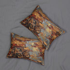 Dachshund Acrylic Painting Lumbar Pillow, Autumn Woods Dog Art Decor, Wiener Dog Gift for Dog Lovers — primary view