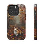 Acrylic Corgi - Autumn Woods | Tough Phone Case