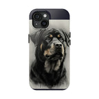 Charcoal Rottweiler Rottweiler Tough Phone Case - Rottweiler pride — gentle giants deserve great art — view 16 of 103