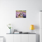 English Bulldog Watercolor Canvas Print | Dog Wall Art | Pet Lover Gift | Bulldog Mom Gift | Cute Dog Decor