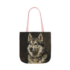Siberian Husky Tote Bag | Painterly Dog Art Canvas Tote | Husky Mom Gift | Dog Lover Market Bag | Pet Portrait Accessory