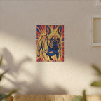 French Bulldog Pop Art Canvas - Dynamic Comic Book Style Wall Art with Halftone Dots - Energetic Retro Dog Print