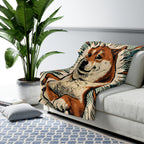 Shiba Inu Comic Pop Art Throw Blanket | Premium Dog Art | Tritan
