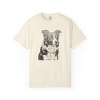 Border Collie Woodcut Shirt | Comfort Colors Dog Tee