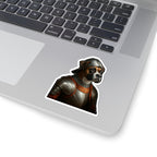 Boxer Medieval Knight Portrait Sticker, Dog Portrait Vinyl Decal, Kiss-Cut Sticker, Boxer Lover Gift