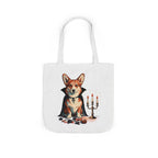 Corgi Halloween Tote Bag | Vampire Dog Canvas Tote | Tritan