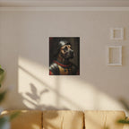 Cane Corso Medieval Knight Portrait Canvas Wall Art, Regal Dog Painting, Cane Corso Lover Gift, Stretched Canvas