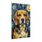 Beagle Post-Impressionist Oil Painting Canvas Print, Dog Wall Art Decor, Pet Lover Gift