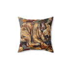 French Bulldog Pillow, Acrylic Painting Dog Art, Autumn Woods Frenchie Decor, French Bulldog Gift for Dog Lovers, Pet Portrait Style — view 8