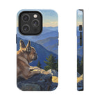 Acrylic French Bulldog - Mountain Overlook | Tough Phone Case