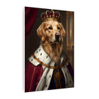 Golden Retriever Kings & Queens Royal Portrait Canvas Wall Art, Regal Dog Painting, Golden Retriever Lover Gift, Stretched Canvas