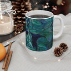 German Shepherd Low Poly Cool Jewel Ceramic Mug 11oz | Dog Lover Gift