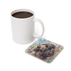 Poodle Watercolor Butterfly Bloom Drink Coaster | Premium Dog Art | Tritan