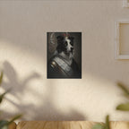 Border Collie Kings & Queens Royal Portrait Canvas Wall Art, Regal Dog Painting, Border Collie Lover Gift, Stretched Canvas