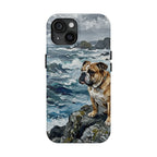 English Bulldog Acrylic Gallery Print Coastal Cliffside Phone Case | Premium Dog Prints | Tritan — view 5 of 28