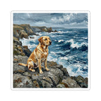 Acrylic Gallery Print Labrador Retriever - Coastal Cliffside | Kiss-Cut Stickers — primary view