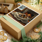Acrylic English Bulldog - Winter Hearth | Kiss-Cut Stickers