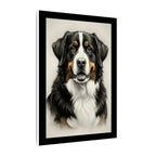 Bernese Mountain Dog Charcoal Portrait Canvas Print | Berner Wall Art | Dog Lover Gift | Pet Decor Home Art