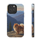 Acrylic Pomeranian - Mountain Overlook | Tough Phone Case