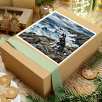 Acrylic Gallery Print Siberian Husky - Coastal Cliffside | Kiss-Cut Stickers — view 10 of 12