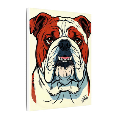 Comic Book English Bulldog Canvas — Bold Dog Wall Art