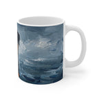 Acrylic Painting Rottweiler - Coastal Cliffside | Ceramic Mug 11oz