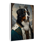 Bernese Mountain Dog Renaissance Royal Portrait Canvas Wall Art, Regal Dog Painting, Bernese Mountain Dog Lover Gift, Stretched Canvas