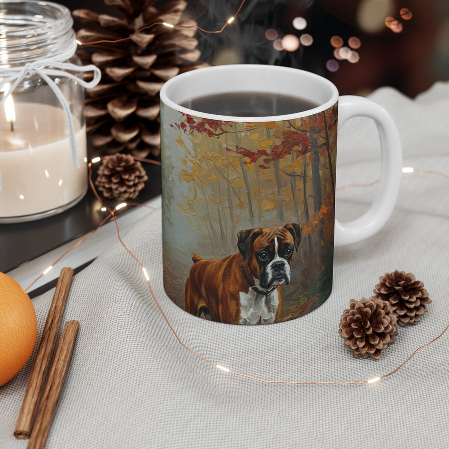 Acrylic Boxer - Autumn Woods | Ceramic Mug 11oz