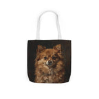 Pomeranian Tote Bag | Painterly Dog Art Canvas Tote | Pom Mom Gift | Dog Lover Market Bag | Pet Portrait Accessory