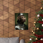 Labrador Retriever Medieval Knight Portrait Matte Poster, Regal Dog Art Print, Labrador Retriever Lover Gift, Wall Art