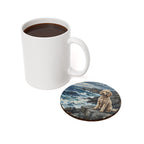 Poodle Acrylic Gallery Print Coastal Cliffside Drink Coaster | Premium Dog Prints | Tritan — view 4 of 6