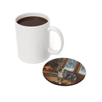 Acrylic Australian Shepherd - Winter Hearth | Cork Back Coaster