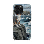 Australian Shepherd Acrylic Gallery Print Coastal Cliffside Phone Case | Premium Dog Prints | Tritan — view 8 of 28