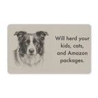 Border Collie Doormat | Pencil Sketch Dog Floor Mat | Border Collie Lover Gift | Dog Mom Home Decor | Indoor Entryway Welcome Mat