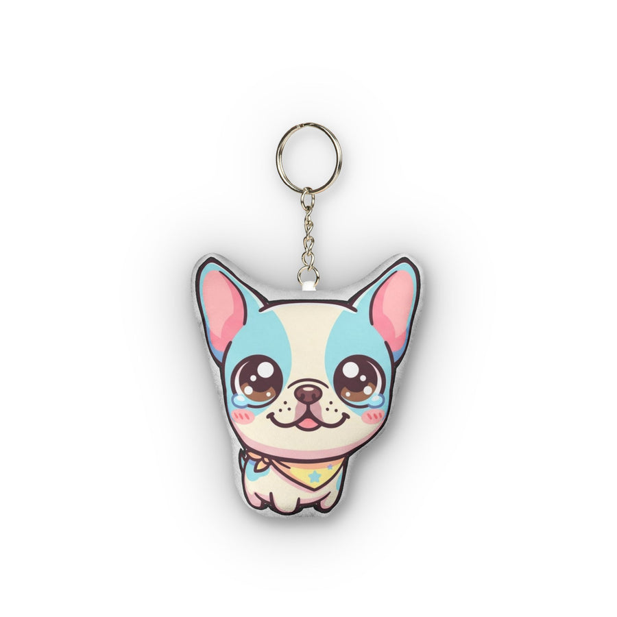 Chibi French Bulldog Plush Keychain | Tritan