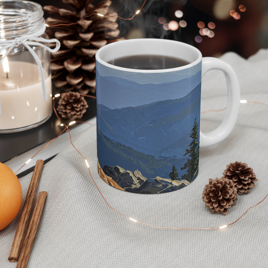 Acrylic Havanese - Mountain Overlook | Ceramic Mug 11oz