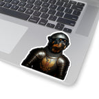 Rottweiler Medieval Knight Portrait Sticker, Dog Portrait Vinyl Decal, Kiss-Cut Sticker, Rottweiler Lover Gift