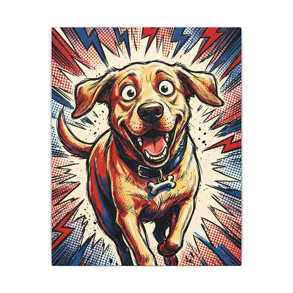 The Unstoppable Labrador - V6 Extreme Comic Edition Canvas