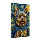Yorkshire Terrier Post-Impressionist Oil Painting Canvas Wall Art | Yorkie Dog Lover Gift | Pet Decor for Home