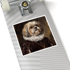 Shih Tzu Renaissance Royal Portrait Sticker, Dog Portrait Vinyl Decal, Kiss-Cut Sticker, Shih Tzu Lover Gift