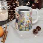 Labrador Retriever Watercolor Ceramic Coffee Mug 11oz, Soft Dog Painting, Labrador Retriever Lover Gift