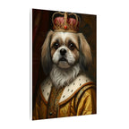 Shih Tzu Kings & Queens Royal Portrait Canvas Wall Art, Regal Dog Painting, Shih Tzu Lover Gift, Stretched Canvas