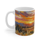 Golden Retriever Acrylic Gallery Print Sunset Prairie Coffee Mug | Premium Dog Prints | Tritan — secondary view