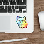 Chibi Corgi Holo Sticker | Tritan